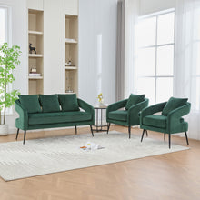 Load image into Gallery viewer, 3 Piece Living Room Set, Loveseat &amp; 2 Accent Chairs
