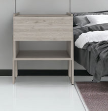 Load image into Gallery viewer, 18.8" x 15.7" x 21.8" One Drawer Faux Wood Nightstand - Gray
