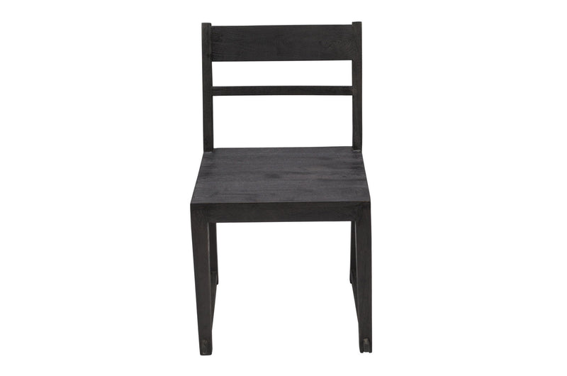 Ladder Back Dining Side Chairs (Set of 2) - Dark Gray