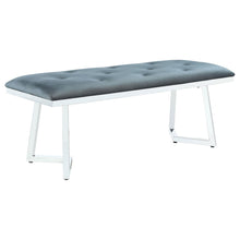 Load image into Gallery viewer, Upholstered Tufted Bench - Gray
