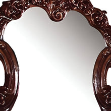 Load image into Gallery viewer, 45" Crowned Top Solid Framed Mounted Dresser Mirror - Brown
