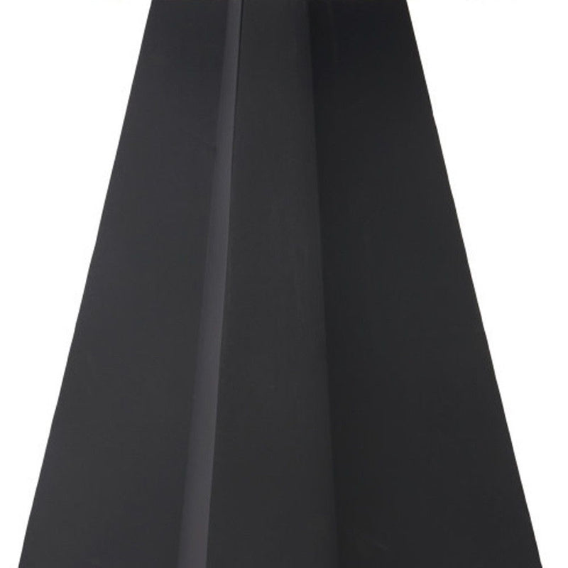 48" Sintered Stone And Steel Pedestal Base Round Dining Table - White