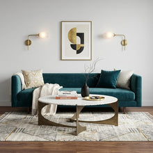 Load image into Gallery viewer, Round Marble Top Base Coffee Table - White / Gold
