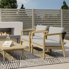 Load image into Gallery viewer, Palmetto - Outdoor Conversation Chair (Set of 2) - Stone Gray
