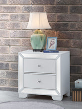 Load image into Gallery viewer, Contemporary Nightstand - Silver Champagne - Particle Board
