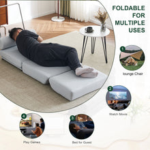 Load image into Gallery viewer, Foldable Single Chair Sofa Bed With Pillow, Easy To Store, Breathable And Wearable
