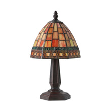 Load image into Gallery viewer, Novelty Tiffany Lamp With Bell Shade - Brown
