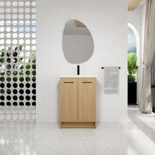 Load image into Gallery viewer, Floating Bathroom Vanity With Sink, Wall Mounted Double Door Storage

