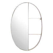 Load image into Gallery viewer, 34" Oval Steel Framed Accent Mirror - Bronze
