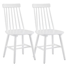Load image into Gallery viewer, Solid Wood Windsor Back Dining Side Chairs (Set of 2) - White
