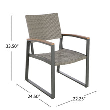 Load image into Gallery viewer, Aresha - Outdoor Dining Armchair (Set of 2) - Gray
