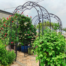 Load image into Gallery viewer, Metal Garden Arch Assemble Freely With 8 Styles Garden Arbor Trellis Climbing Plants Support Rose Arch
