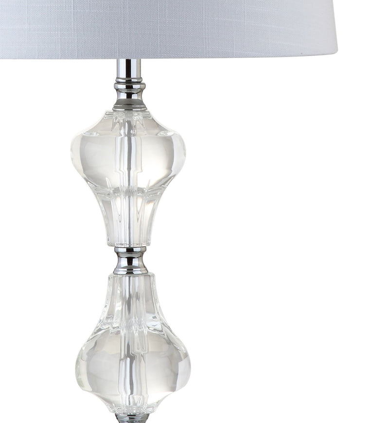 26" Urn Table Lamp With Empire Shade - Clear