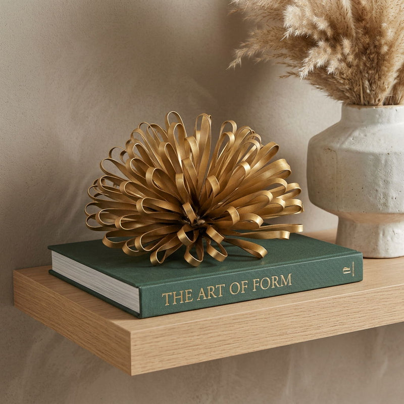 Abstract Hand Painted Sculpture (483269) - Gold