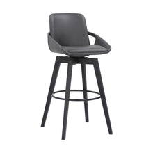 Load image into Gallery viewer, 42" Swivel, Bar Height Bar Chair - Gray / Black
