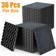 Load image into Gallery viewer, Diy Module Interlocking Decking Carpet Tiles For Patio, Porch, Poolside, Balcony, Backyard Polypropylene - Gray
