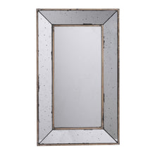Load image into Gallery viewer, 24" Framed Antiqued Accent Mirror - Silver
