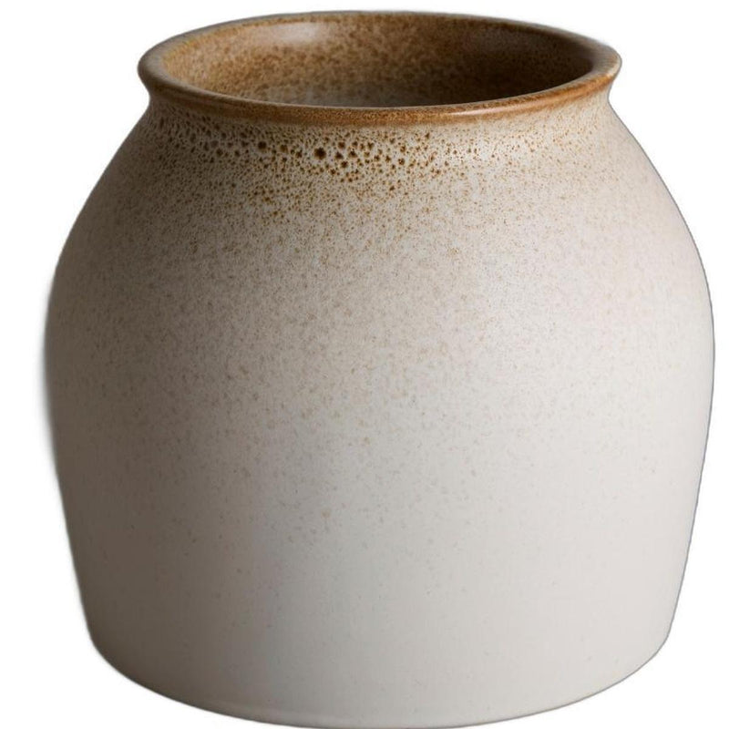 Ceramic Cylinder Table Vase (755416) - Cream
