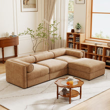 Load image into Gallery viewer, Contemporary Elegant Sofa With Storage And Ottoman

