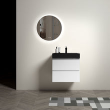 Load image into Gallery viewer, Alice - Bathroom Vanity With Large Storage, Sink Wall Mounted Floating Bathroom Vanity For Modern Bathroom, One-Piece Sink Basin Without Drain And Faucet

