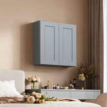 Load image into Gallery viewer, Shaker Wall Cabinet With Soft Close Hinges, Adjustable Shelves, Double Door
