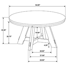 Load image into Gallery viewer, Kent - 5 Piece Dining Table Set With Upholstered Chairs - Brown Oak

