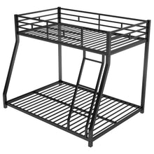 Load image into Gallery viewer, Metal Floor Bunk Bed, Twin over Full,Black(OLD SKU:MF193244AAB)
