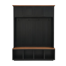 Load image into Gallery viewer, Entryway Hall Tree With Bench And Storage
