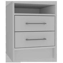 Load image into Gallery viewer, Open Compartment Two Drawer Nightstand - White
