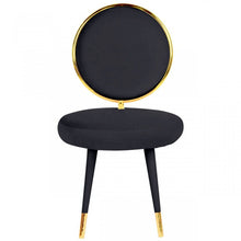 Load image into Gallery viewer, Solid Color Side Chair (Set of 2) - Black / Gold
