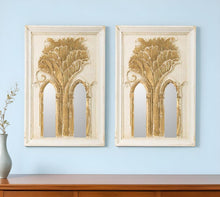 Load image into Gallery viewer, 30" Framed Accent Mirrors (Set of 2) - White / Gold
