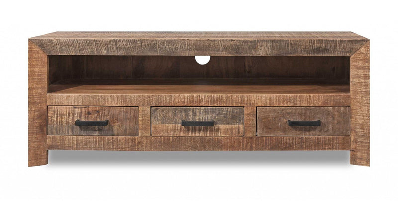 Solid Wood Console Table - Natural And Brown