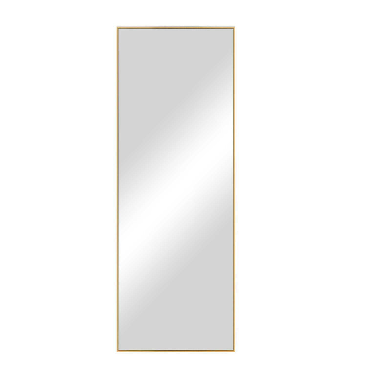 71" Metal Leaning Framed Full Length Mirror - Gold