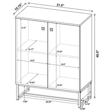 Load image into Gallery viewer, Sager - 4 Shelf Accent Cabinet - Oak
