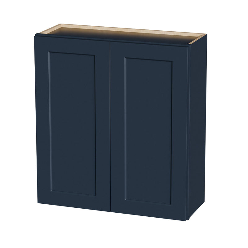 Shaker Wall Cabinet With Soft Close Hinges, Adjustable Shelves, Double Door