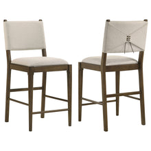 Load image into Gallery viewer, Crispin - Upholstered Counter Side Chair (Set of 2) - Brown
