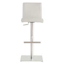 Load image into Gallery viewer, Steel Swivel Low Back Bar Height Bar Chair - White / Silver
