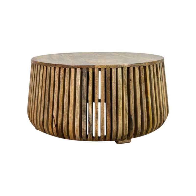 Round Drum Coffee Table (745572) - Natural