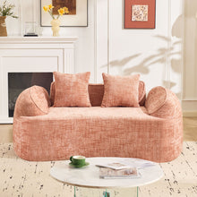 Load image into Gallery viewer, Curved 2 Person Compress Sofa With Armrests, Includes Pillows
