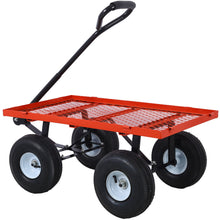 Load image into Gallery viewer, Heavy Duty Steel Garden Cart With Sides
