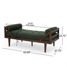 Load image into Gallery viewer, Chic Contemporary Chaise Lounge With Button Tufting And Bentwood Structure
