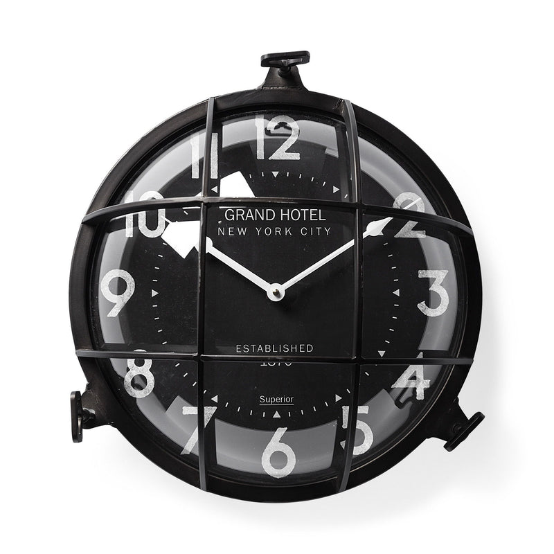 Analog Round Wall Clock (731517) - Black