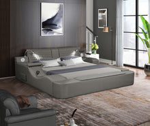 Load image into Gallery viewer, Zoya Smart Multifunctional Queen Size Bed Made with Wood in Gray
