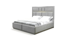 Load image into Gallery viewer, Da Vinci Modern Style King Bed Made with Wood in Gray
