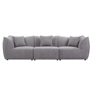 111 inch Sofa, Comfy Sofa Couch with  Deep Seats Modern Sofa- 3 Seater Sofa, Couch for Living Room Apartment Lounge GREY